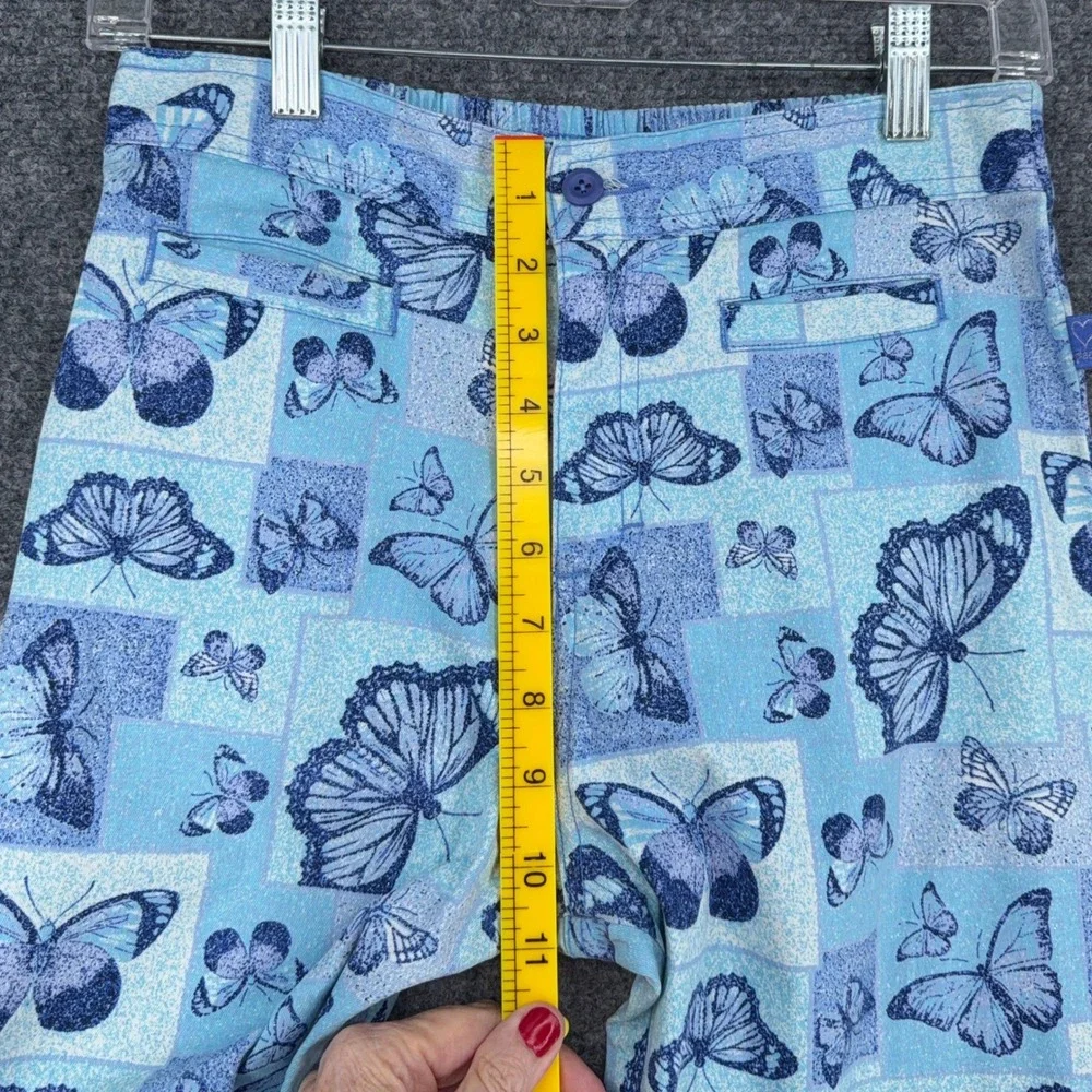 The Children's Place Kids Butterfly Pajama Pants Size 14 Blue Stretch Cotton‎
